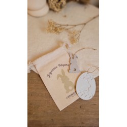 Duo lapin de pâques vert